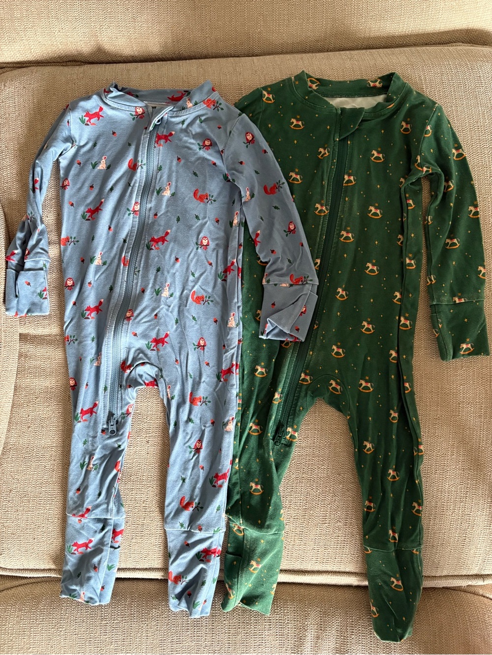 Set of 2 Wildbird Cloudblend Baby Pajamas - 3-6 months